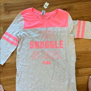 pink (victoria’s secret) graphic nightgown